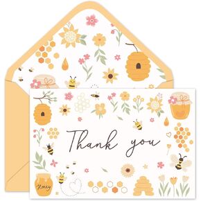 24 Pack Western Cowboy Thank You Cards Brown Cowboy Hat Boots Horse Note Cards with Envelopes Stickers Greeting Blank Cards for Birthday Baby Shower in Kuwait