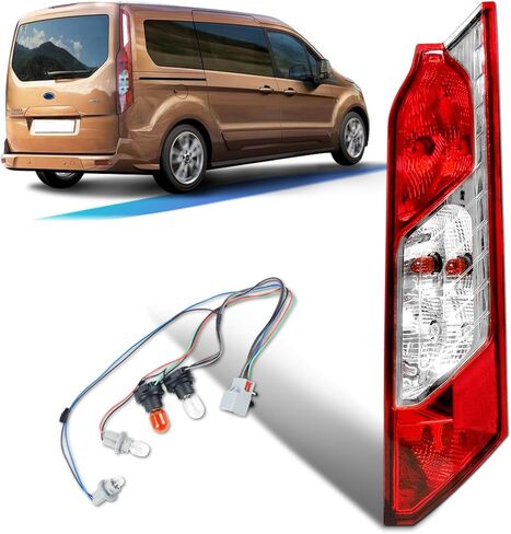 Tail Lights Compatible with Ford Transit Connect 2014-2023 Rear Lamp With New Bulbs and Harness in Saudi Arabia