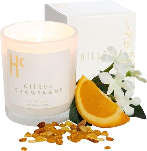 Night Blossom Single Wick Soy Candles, Luxury Scented Candles for Home - Up to 60 Hour Burn Time, Cruelty-Free Soy Wax Blend - Jasmine Fragrance, Notes of Apple & Musk (9 oz) in Saudi Arabia
