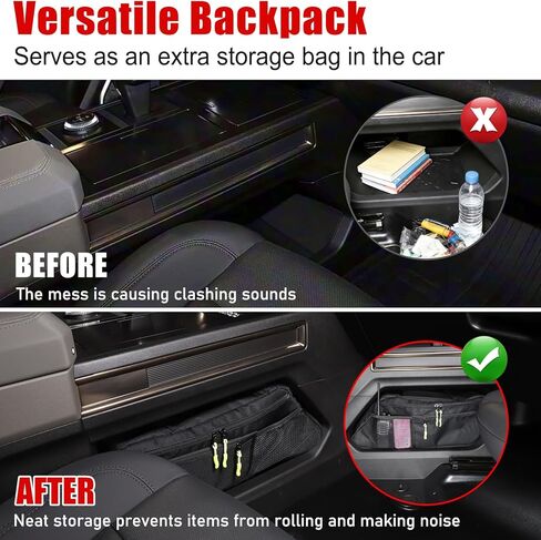 for Hummer EV Accessories Lower Center Console Organizer Storage Gear Box Shift Panel Side Tool Bag for Hummer EV SUV/Pickup 2024 2025+ Console Organizer Storage Bag Solution Foldable (A) in Saudi Arabia