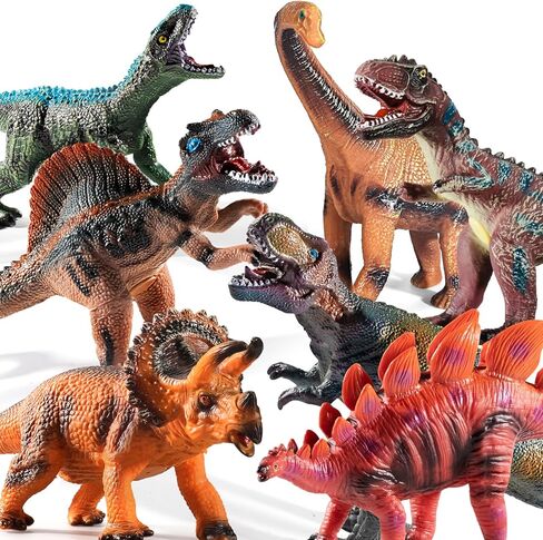 Temi 7 قطعة ألعاب Jumbo Dinosaur for Kids 3-5 ، ألعاب ناعمة كبيرة لمحبي الديناصورات ، الأولاد ، الأطفال الصغار من 5 إلى 7 سنوات ، تفضل الحفلات المثالية ، هدايا أعياد الميلاد in Saudi Arabia