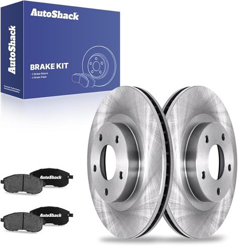 Autoshack Front Brake Kit Replace for 2002-2003 Nissan Maxima 2002-2006 Altima 2002-2004 Infiniti I35 3.5L V6 FWD DISCRING ROOTORS مع وسادة فرامل سيراميك 11.6 "(295.7 مم) RSCD41308-41308-815A-2-4 in Saudi Arabia
