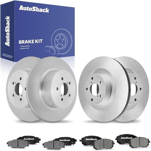 AutoShack Brake Kit Replacement for 2005-2009 Subaru Outback 2006-2009 Legacy 2.5L 3.0L AWD Front Rear Drilled & Slotted E-Coated Disc Brake Rotors Ceramic Brakes Pads SCD929PR41405 in Saudi Arabia