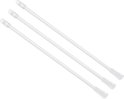 uxcell Blind Wand Replacement, 1Pcs 12" Long Plastic Blind Tilt Wand with Hole, Vertical Blind Rod Stick for Window Blind Stick Wand Opener (Transparent) in Saudi Arabia