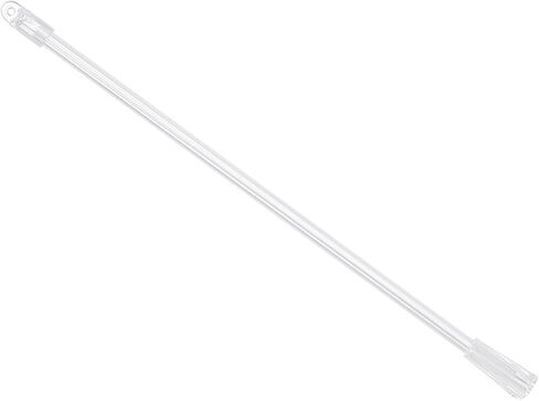 استبدال عصا Uxcell الأعمى ، 3pcs 12 "عصا الميل البلاستيكية الطويلة مع ثقب ، عصا قضيب الأعمى العمودي للنافذة الافتتاحية عصا العصي (شفافة) in Saudi Arabia