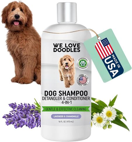 We Love Doodles Dog Conditioner & Detangler, 2-in-1 Conditioner for Allergies & Itching, Dog Lotion for Dry Itchy Skin, for Poodles, Doodles, & Goldendoodles, 16oz in Saudi Arabia