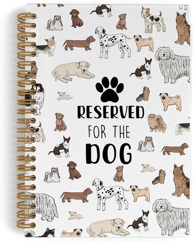 Christmas Dog Spiral Notebook, Funny Dog Journal Notebook, Dog Lovers Gifts for Women, Dog Notebooks for School Work, Dog Christmas Office Supplies Gifts for Dog Owners Women Men, 5.5x8.3 Inch in Kuwait