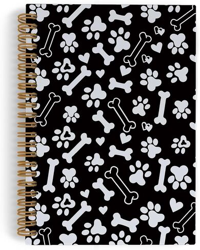 Christmas Dog Spiral Notebook, Funny Dog Journal Notebook, Dog Lovers Gifts for Women, Dog Notebooks for School Work, Dog Christmas Office Supplies Gifts for Dog Owners Women Men, 5.5x8.3 Inch in Kuwait