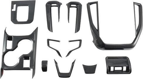 Gear Shift Panel Cover Trim Kit for Toyota RAV4 2019-2025 with Cover Cup Holder Panel Cover Shift Knob Cover AC Vent Cover etc in Saudi Arabia