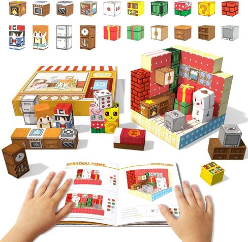 Magnetic Blocks,Magnet Building Blocks for Kids, STEM Sensory Travel Toys with Magnetic Cubes, Montessori Toddlers Educational Toys for Boys & Girls 4-8 5-7 8-12 Years Old Birthday Gifts in Saudi Arabia