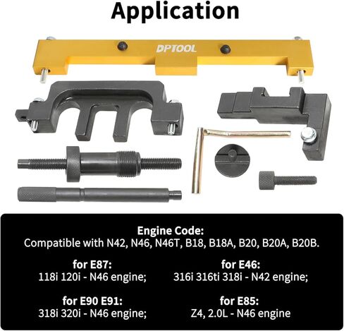 DPTOOL Camshaft Timing Tool Kit Compatible with BMW 318I 320I 316I E87 E46 E60 E90 E85 N42 N46 N46T Engines in Saudi Arabia