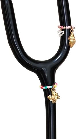 4 Pack Decorative Bling Butterfly Love Heart Stethoscope Charms, Custom Id Name Tag Charm, Sparkle Gold RN Nurse Stethoscope Charm for Littman and Other in Saudi Arabia