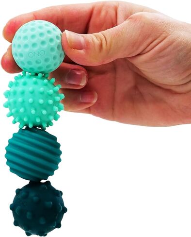 ONO Signets – Silicone Magnetic Balls with Textured Dimples, Bumps, and Waves | Fun to Play with Fidget Toy for Adults | Help Relieve Stress, Anxiety, Tension | Promotes Focus, Clarity (Teal) in Kuwait