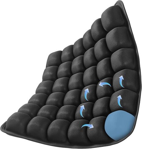 Travel Cushion Inflatable Seat Cushion 3D Air Seat Cushions Adjustable Inflatable Portable Airplane Pad for Wheelchair, Car, Office, Home Living in Saudi Arabia