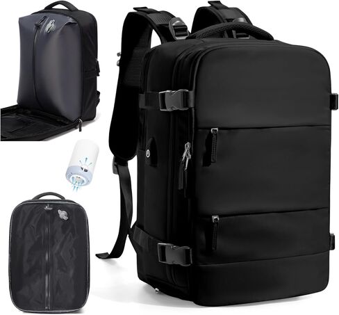 Large Vacuum Backpack Travel Airback Backpack With Pump Vacuum Compression Seal Bags for Women Men Carry on Suitcase Luggage Flight Approved Laptop Backpacks Business Work College Vacpack in Kuwait