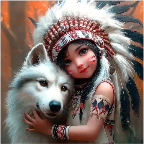 FHBUBPUP Dog Diamond Painting Kits for Adults, DIY Animal Diamond Art Kit, 5D Full Drill Round Colorful Painting Art Craft for Home Decoration Gift 12×12Inch in Kuwait