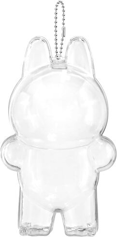 Protective Case for LABUBU, High Clear Case Cover for Labubu Have A Seat, Acrylic Display Box with Keychains (Doll Not Include) in Saudi Arabia