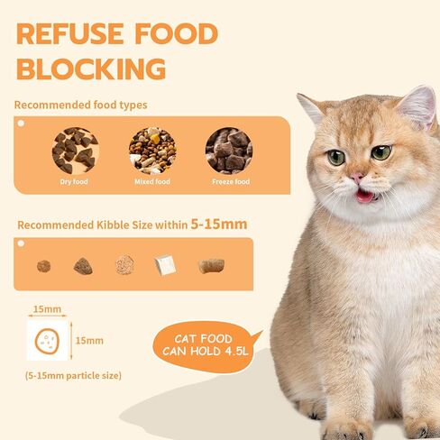 وحدة تغذية القط أوتوماتيكي مع الكاميرا ونافورة الماء 1080p HD Video 2.4G & 5G WIFI Timed Auto Timeer مع التحكم في التطبيق ، القطط المتعددة ، قابلة للفصل لسهولة النظيف الأبيض in Kuwait