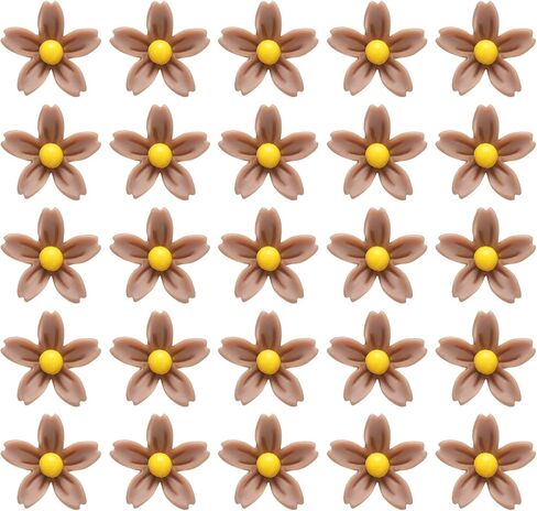 Mini Resin Flower, 0.31" Diameter, Miniature Tiny Flowers Dollhouse Mixing Colours - (Applications: for Fairy Garden Dollhouse Party Favors Micro Landscaping Nail Art) 50-Pieces in Kuwait