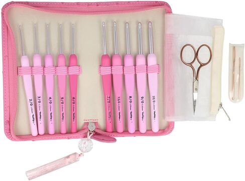 Tulip Crochet Hook, Pink, One Size in Saudi Arabia