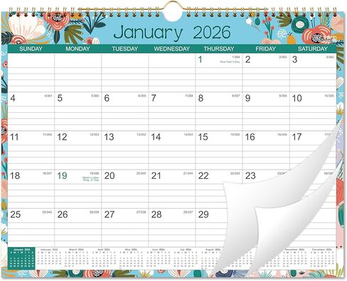 2025 Wall Calendar - Wall Calendar 2025, Jan. 2025 to Jun. 2026, 14.8" x 11.4" Monthly Wall Calendar with Julian Date, Calendar 2025 with Thick Paper in Kuwait