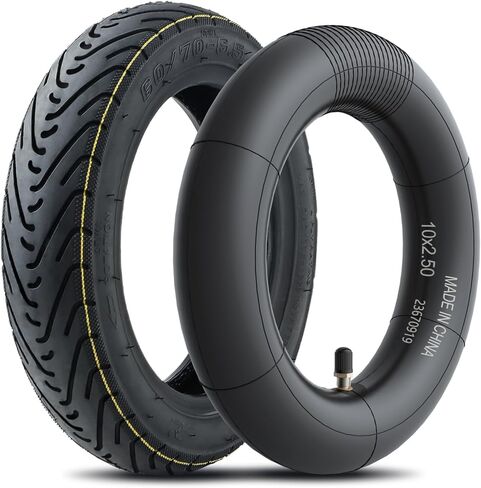 60/70-6.5 E Scooter Tire Set, Heavy Duty Replacement Tire with Inner Tube for Segway Ninebot Max G30, G30D, G30E, G30LP, 1 Set Outer Tire + Straight Valve Inner Tube 2 Set in Kuwait