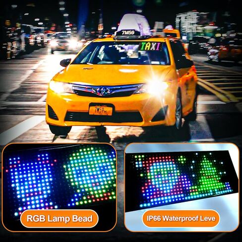 4.7 "x10.6" لوحة مصفوفة LED مرنة قابلة للبرمجة ، تحكم في تطبيق Bluetooth نمط نص مخصص للرسوم المتحركة عرض LED للسيارة الزجاج الأمامي in Kuwait