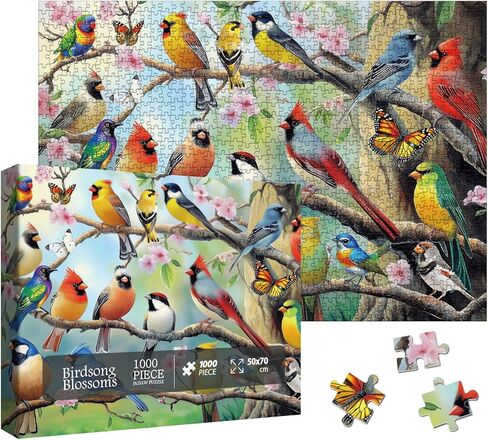 Colorful Flower Chameleon Jigsaw Puzzle 1000 Piece for Adult, Art Rainbow Floral Animal Jigsaw Puzzles, Nature Cool Funny Aesthetic Puzzle in Kuwait