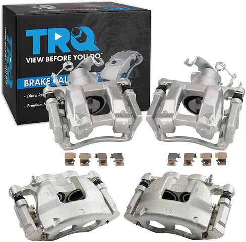 TRQ Brake Caliper Set Compatible with 2010-2015 Lexus RX350 2015 RX450h 2014-2019 Toyota Highlander 2011-2020 Sienna in Kuwait