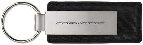 SR1 Performance C8 Corvette Metal/Leather Keychain - علامة مفتاح شيفروليه مرخص رسميًا in Kuwait