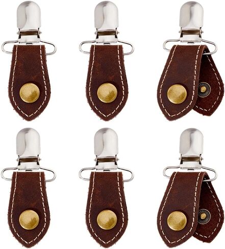 SUPERFINDINGS 6Pcs Pant Leg Clamp Jeans Pant Leg Clamps Straps Clips Holder Motorcycle Shoes Boots Pants Clip Boot Straps Pant Stirrups Clips Black Boot Clips for Boot Shoes in Saudi Arabia