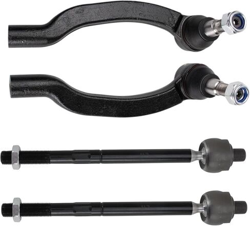 TRQ Front Inner and Outer Tie Rod Set Compatible with 2014-2021 Ram ProMaster 1500 ProMaster 2500 ProMaster 3500 in Saudi Arabia