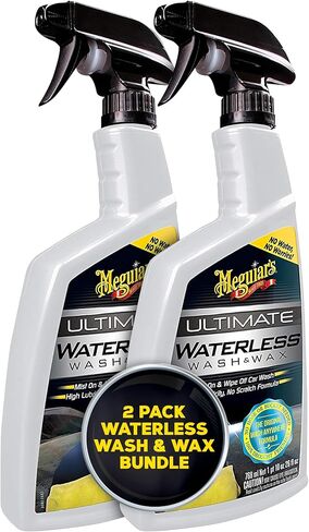 مجموعة غسل MeGuiar Waterless - هذه المجموعة المتميزة التي تفصل المجموعة تفصل الأوساخ والأوساخ بلطف ، وتضيف Shine وتحمي العديد من الأسطح على سيارتك بدون ماء - احصل على نتائج مذهلة تفصل في أي مكان in Kuwait
