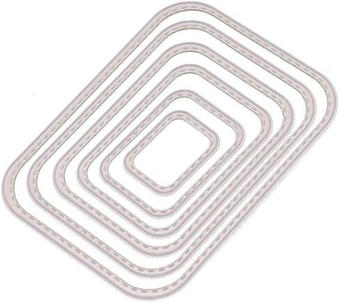 Mvchifay Cutting Dies Christmas Tag Set Metal Stencils Scrapbooking Tool DIY Carbon Steel Embossing Template for Paper Card Making (Hollow Flower Layer-14.3x11cm) in Kuwait