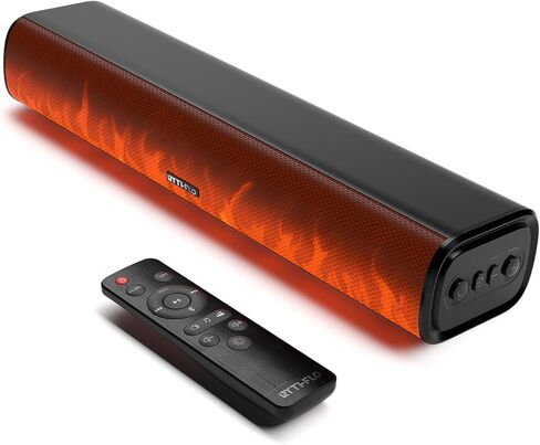Sound Bars for TV 16-inch, Cinematic TV Bluetooth Sound Bar with Impactful Bass, Dynamic Lights and Remote Control, Wall Mountable Sound Bar Work with Traditional or Smart TV, Computer in Saudi Arabia