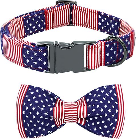 Dog Collar with Bow Tie-Bee Dog Collar Adjustable Cute Pet Collar Comfortable Dog Collar Spring Puppy Collar Pink Flower Dog Collar Metal Buckle Cotton Collar Gift for Medium Dogs in Kuwait