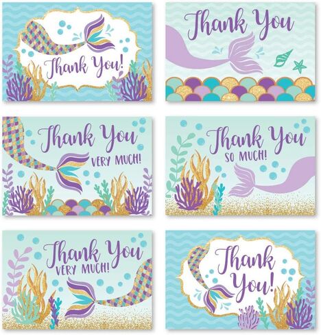 Designs Hadley 24 Floral Princess Baby Shower Thank You With With Wicks و Kids Thank-You Note و 4 × 6 هدية لبطاقة الامتنان لحزمة الضيوف للحفلة ، فتاة عيد ميلاد in Kuwait
