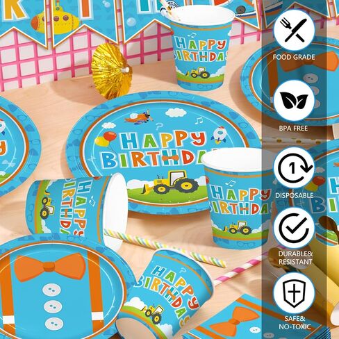 194pcs English Teacher Plates Napkins Cartoon Teacher Party Supplies Tablecloth Banner Paper Cups Straws Boys Cartoon Teacher Birthday Party Decorations Disposable Tableware Set Serve 24 in Saudi Arabia