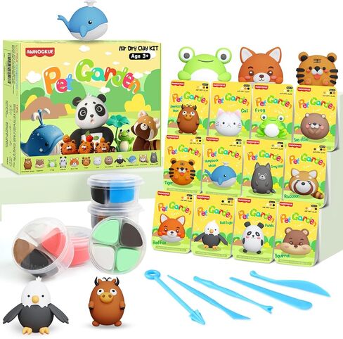 Playdough Tools Set, 18 Pcs Play Dough Sets for Kids Ages 4-8, Creative Play Dough Accessories with Clay Cutters, Roller, Molds, Safety Scissors, Educational Toys for Boys Girls in Saudi Arabia