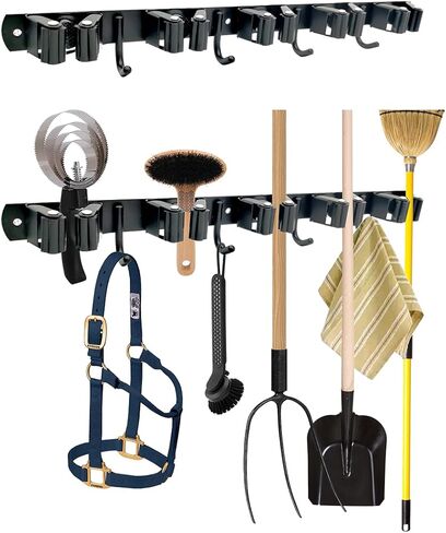 Horse Whip Crop Holder with Bridle Hooks, Stall Tool Holder Horse Tack Rack Wall Mount Bridle Rack Organizer Horse Stables Supplies Storage Rack Stall Hanger Accessories in Saudi Arabia