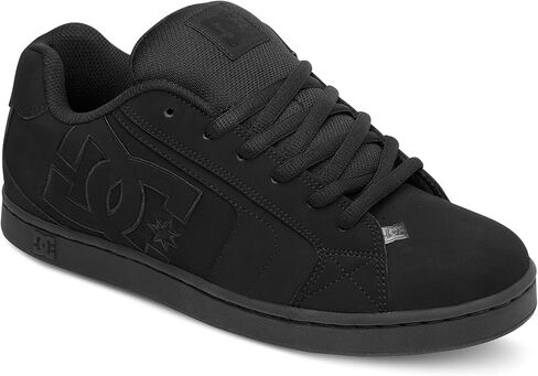 DC Men's Net Skate Casual Shoe Skateboarding, Black/Black/White, 8.5 in Kuwait