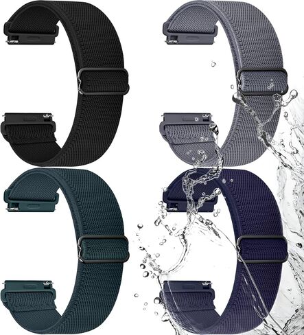 Fullmosa 18/20/22mm Water-Resistant Nylon Watch Band for Garmin in Saudi Arabia