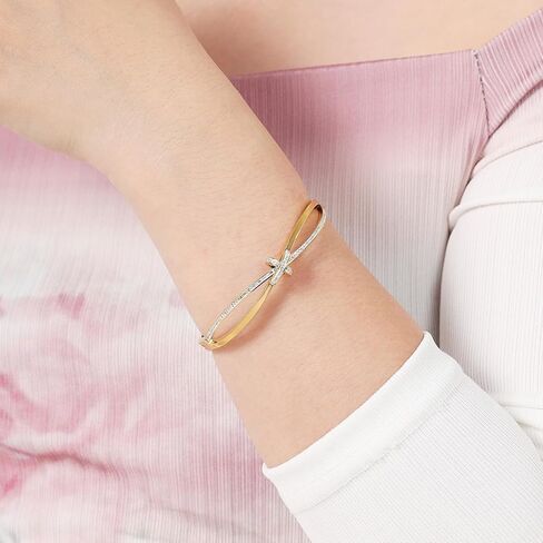 MILAKOO Dainty Stainless Steel Bangle Bracelet Gifts for Love Minimalism Glossy Thin Oval Shape Bracelet for Women in Saudi Arabia