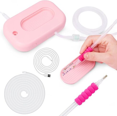 Electric Diamond Painting Pen - Vacuum Diamond Painting Pen with Storage Tray, E Painter for Diamond Painting, Diamond Art Tools & Accessories, No Wax Needed in Kuwait