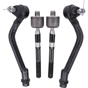 NewYall Front Inner and Outer Left Right Suspension Tie Rod Ends