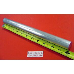 7/8" 6061 ALUMINUM ROUND ROD BAR 12" long Solid .875" OD T6511 NEW Lathe Stock