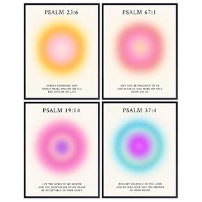 Bible Verse Wall Art & Decor - Jesus Christ Inspirational quote Set - Motivation positive Quotes Wall Decor - Scripture Wall Art - Christian Art spiritual Gifts for Women - Religious Wall Decor