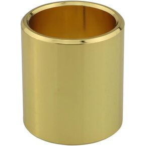 Ruiwaer Guitar Knuckle Slide Guitar Brass Finger Slides Gold Length 28mm Diameter 25mm