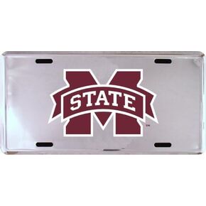 Hangtime Mississippi State Super Stock Metal License Plate 6 x 12