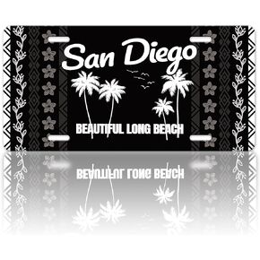 The Lord is My Light and My Salvation License Plate Cover Psalm 27:1 Religion License Plate Funny Stainless Steel Car Decoration Accessory Vanity Tag for USA Canada Standard for Men Women12.2" X 6.2"